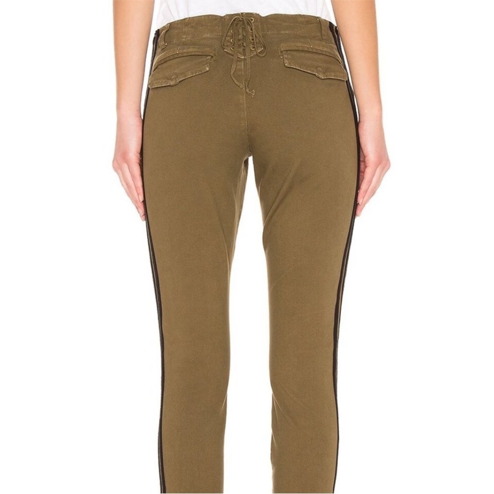 Pam & Gela Step Hem Pant with Double Stripe - Picture 3 of 7